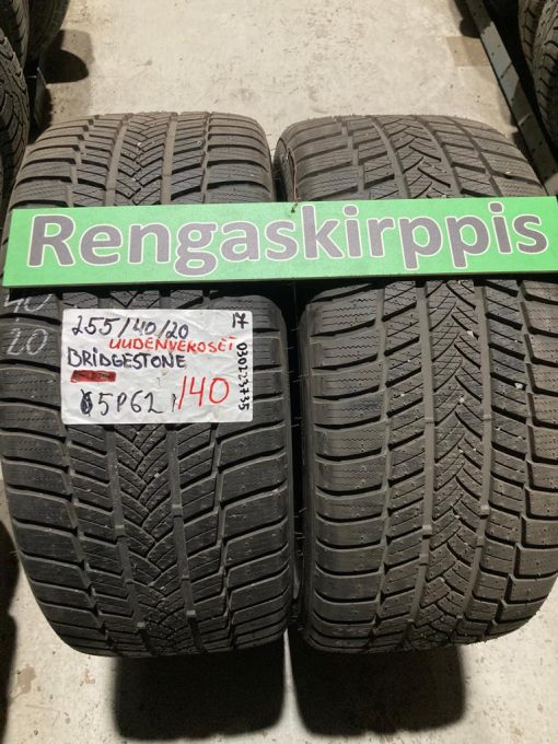 K 255/40R20 Bridgestone kitka uudenveroset DOT17 5P62