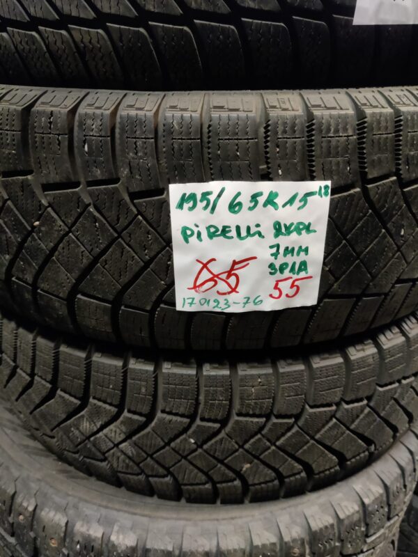 K 195/65R15 Pirelli kitka 7mm DOT18 3P1A