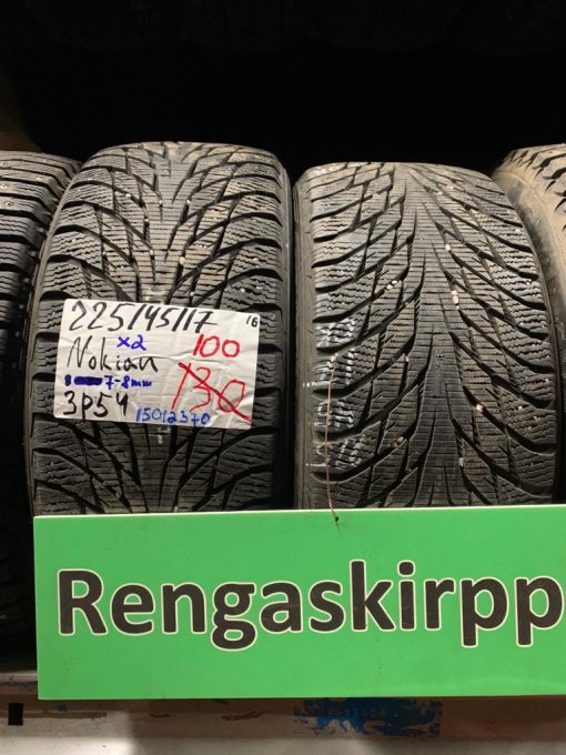 K 225/45R17 Nokian kitka 7-8mm /3P54