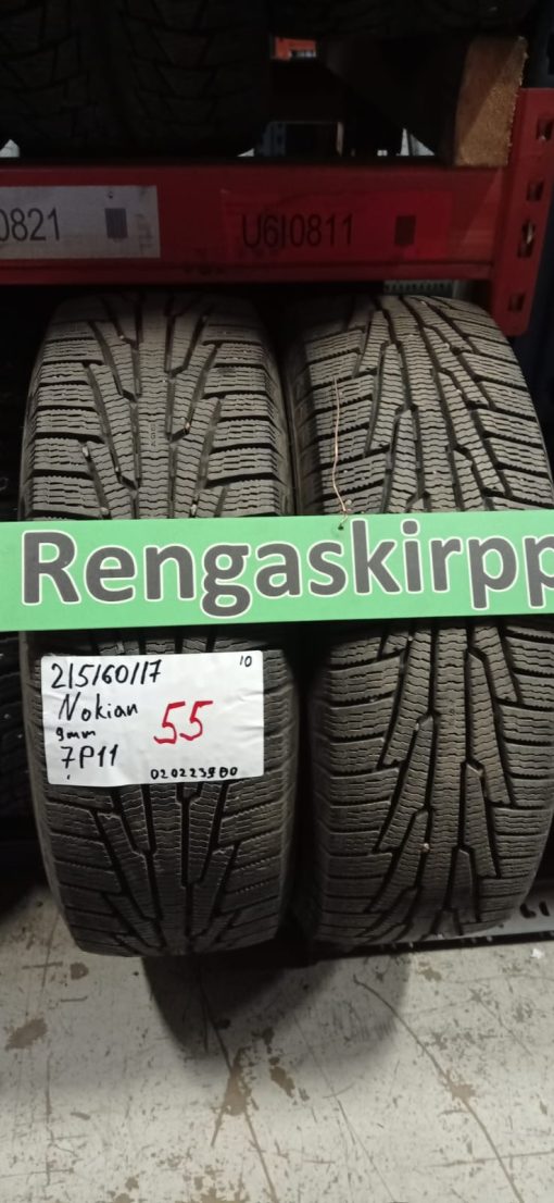 215/60R17 Nokian kitka 9mm / 2V11
