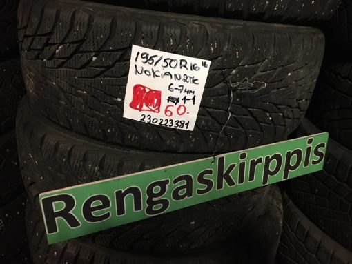 K 195/50R16 Nokian kitka 6-7mm DOT16 9P1