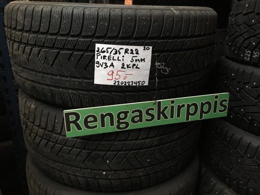K 265/35R22 Pirelli kitka 5mm DOT20 9V3A