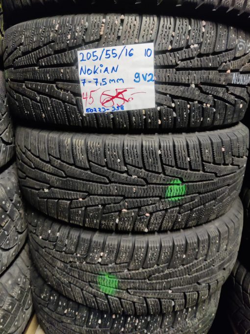 K 205/55R16 Nokian kitka 7-7,5mm DOT10 9V2