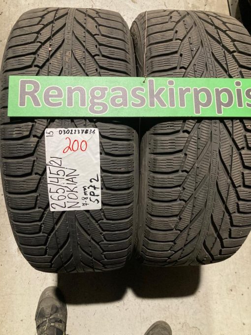 K 265/45R21 Nokian kitka 7-8mm DOT15 5P72
