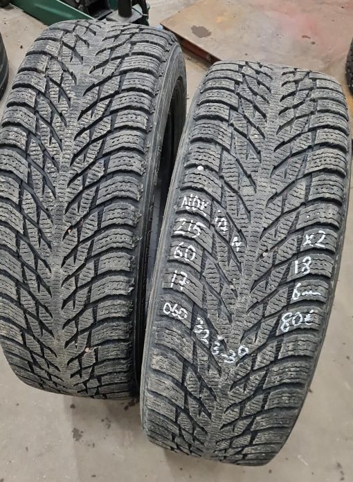 215/60R17 Nokian kitka 6mm / 4P33