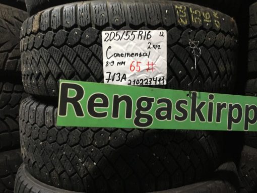 205/55R16 Continental nasta 8-9mm / K2-V #