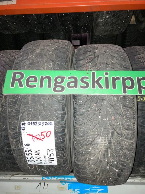 K 195/55R16 Nokian kitka 5-6mm DOT13 4P53