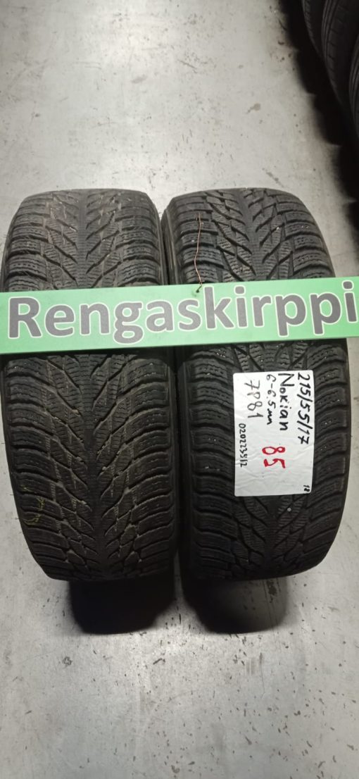 215/55R17 Nokian kitka 6-6,5mm / 2V44