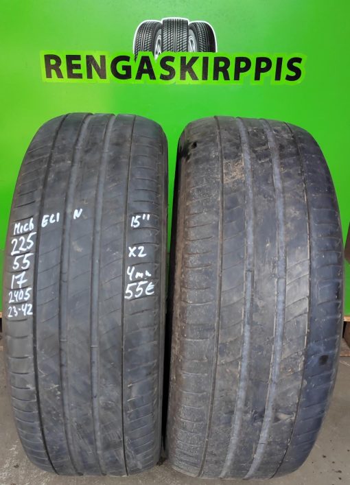 K 225/55R17 Michelin kesä 4mm 5V56