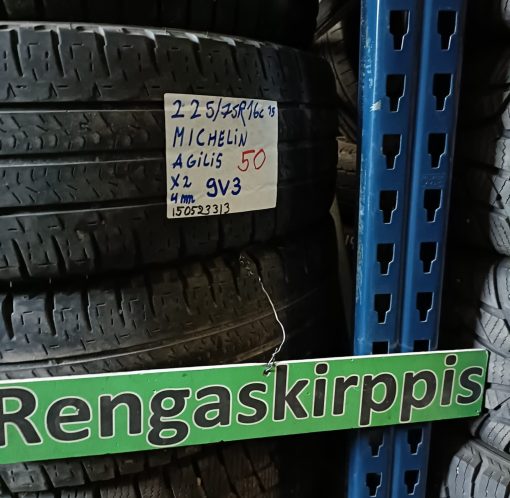225/75R16C Michelin Agilis kesä 3-4mm / 9V3