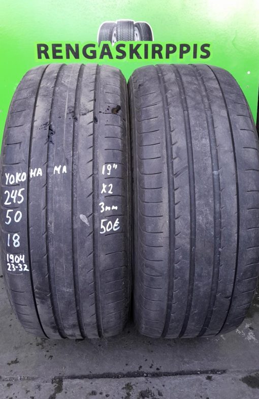 245/50R18 Yokohama kesä 3mm / K15