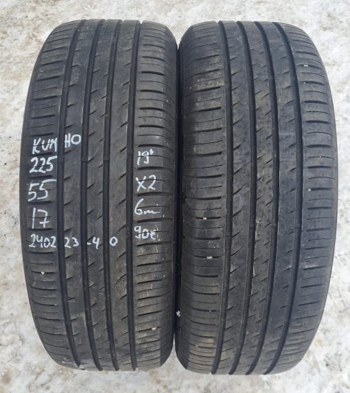 225/55R17 Kumho kesä 6mm / 4P33