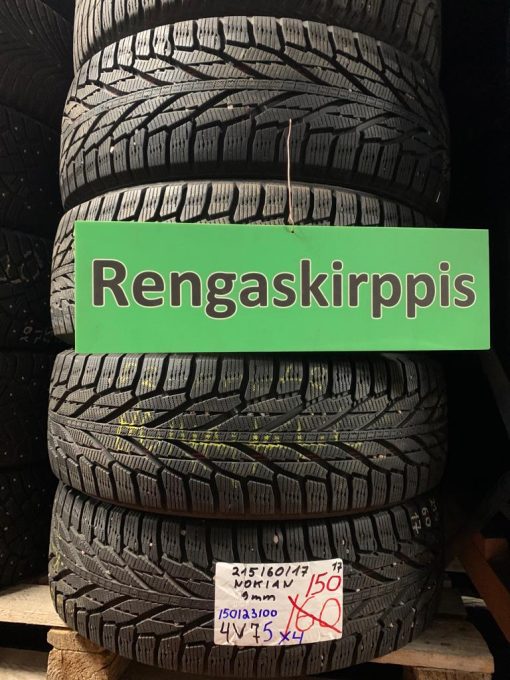 215/60R17 Nokian kitka 8mm / 4V75