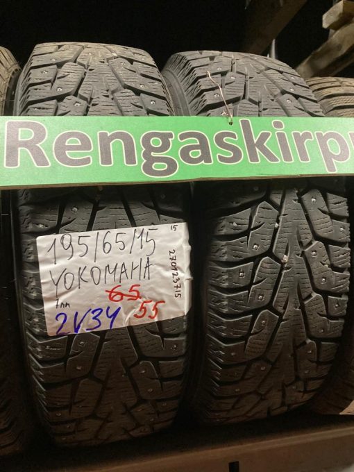 K 195/65R15 Yokohama nasta 7mm DOT15 2V34