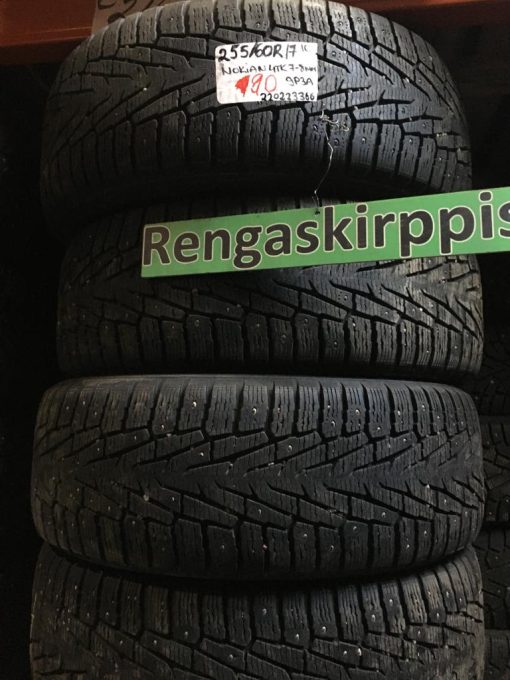255/60R17 Nokian nasta 7-8mm / 9P3A