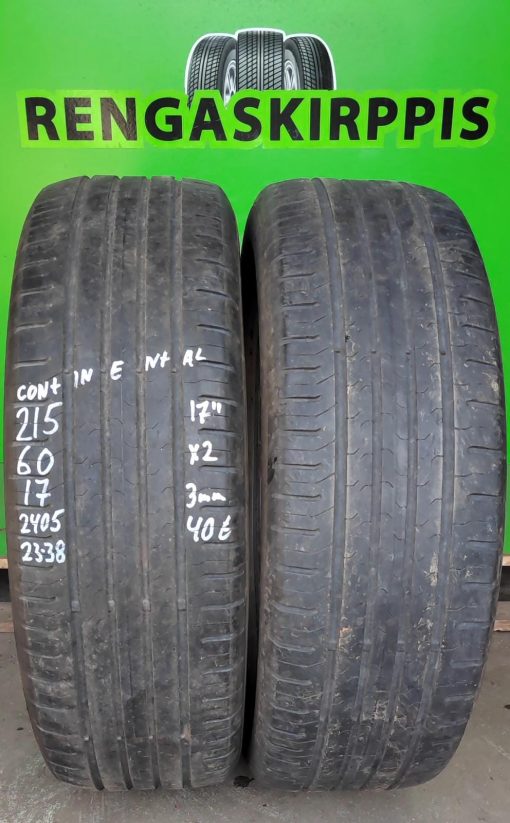 K 215/60R17 Continental kesä 3mm 4P45