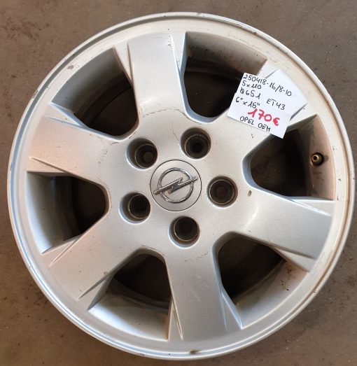 15" 5x110 K65,1 Et43 L6" Opel oem :::