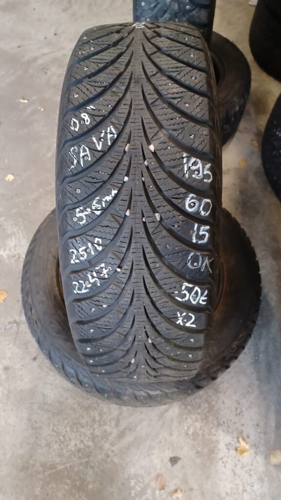 195/60R15 Sava nasta 5-6mm / K3