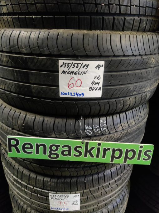 255/55R19 Michelin kesä 4mm / 9V1A