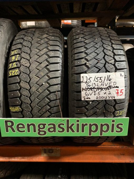 225/55R16 Gislaved nasta 7mm / 6V6