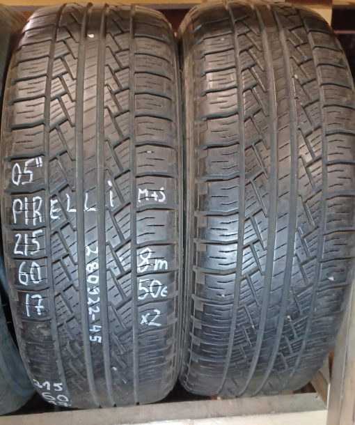 215/60R17 Pirelli kesä 8mm m+s / 4P25