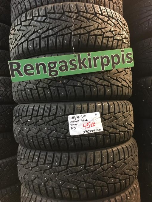 K 195/65R15 Nokian nasta 7mm DOT11 1V3