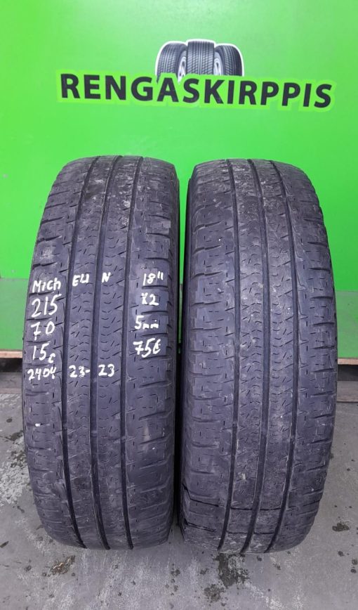 215/70R15C Michelin kesä 5mm / K5
