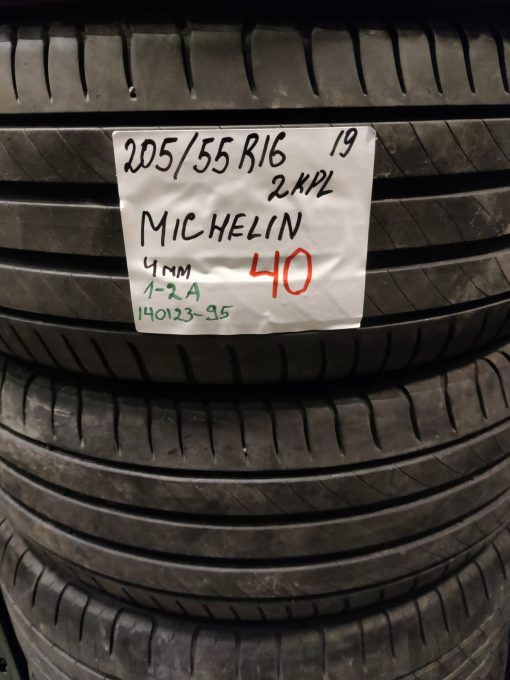 K 205/55R16 Michelin kesä 4mm / 1-2A