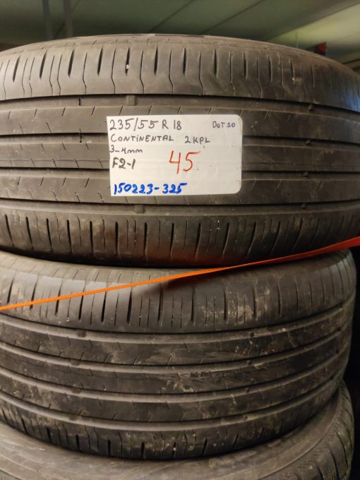 235/55R18 Continental kesä 3,5mm / 1-2A