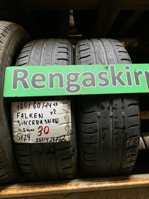 K 165/60R14 Falken Sincera SN832 kesä 4-5mm 5V74