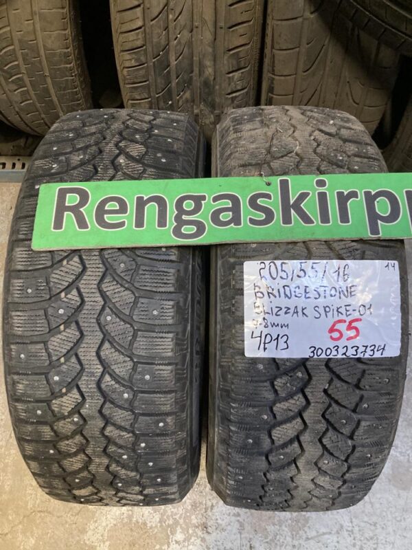 K 205/55R16 Bridgestone Blizzak Spike-01 nasta 7-8mm 4P13