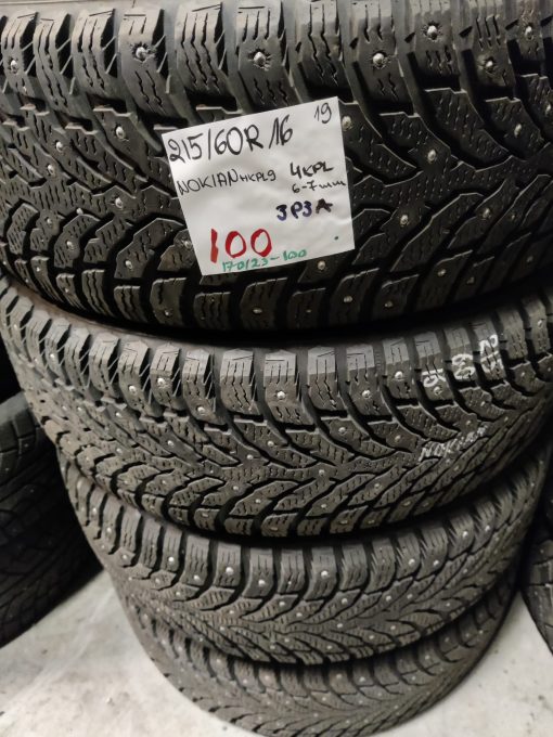 K 215/60R16 Nokian nasta 6-7mm DOT19 3P4A