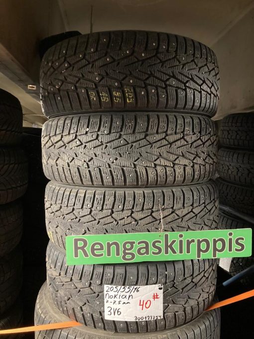 K 205/55R16 Nokian nasta 7-7,5mm DOT09 3V6