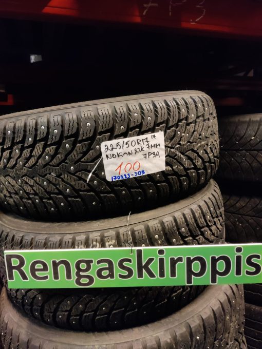 K 225/50R17 Nokian nasta 7mm DOT17 7P3A