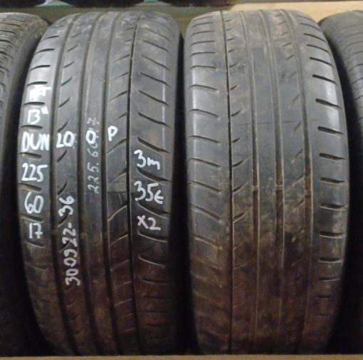 K 225/60R17 Dunlop kesä 3mm/ 4P46