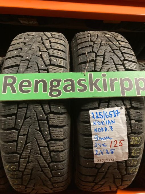 K 225/65R17 Nokian nasta 9mm DOT20 2V25