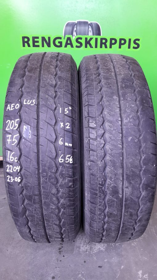 205/75R16c Aeolus kesä 6mm / 4V20