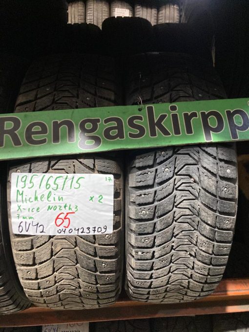 K 195/65R15 Michelin X-Ice North 3 nasta 7mm 6V42