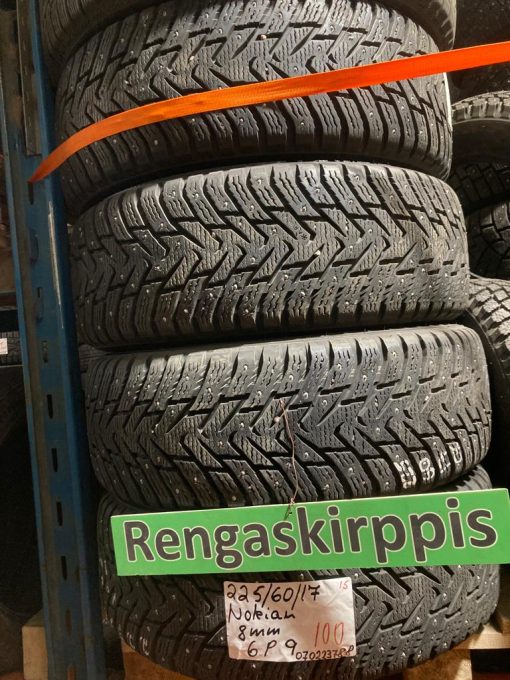 K 225/60R17 Nokian nasta 8mm DOT15 6P9