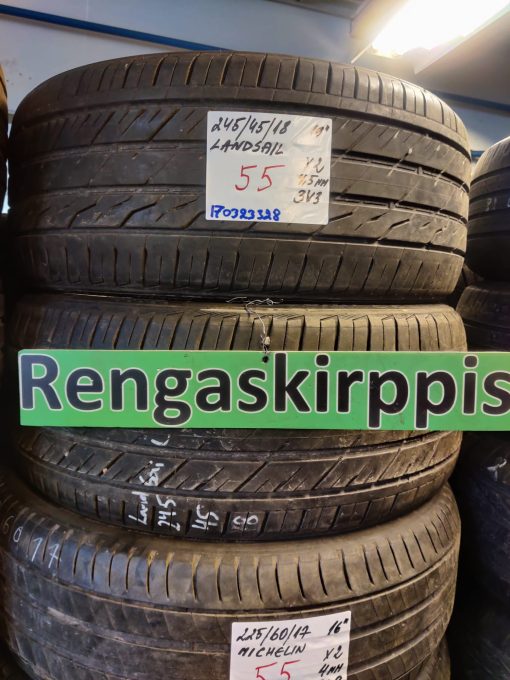 245/45R18 Landsail kesä 4,5mm / 3V3