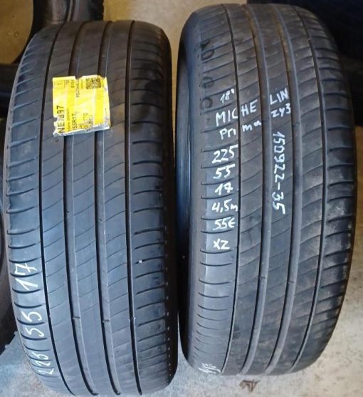 225/55R17 Michelin Primacy 3 kesä 4,5mm / K3