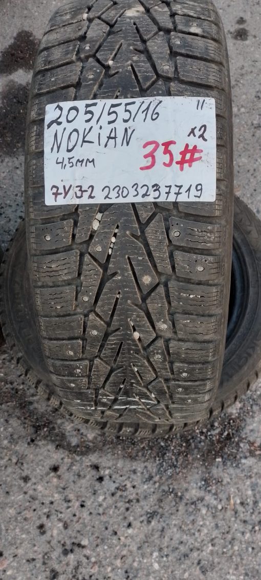 K 205/55R16 Nokian nasta 4,5mm DOT11 7V3-2 #