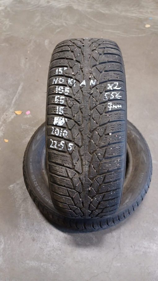k 195/55R15 Nokian 7mm kitka/ 2V14