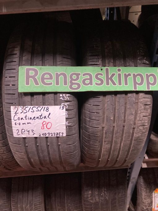 K 235/55R18 Continental kesä 6-7mm DOT19 2P43