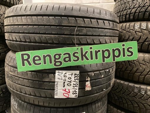 225/55R18 Toyo kesä 4,5-5mm / 4P72