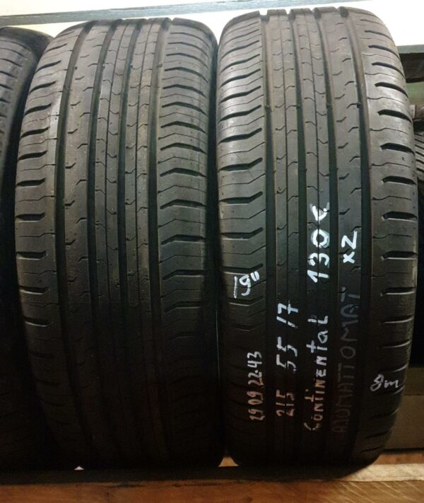 K 215/55R17 Continental kesä 8mm, ajomattomat / 4P34