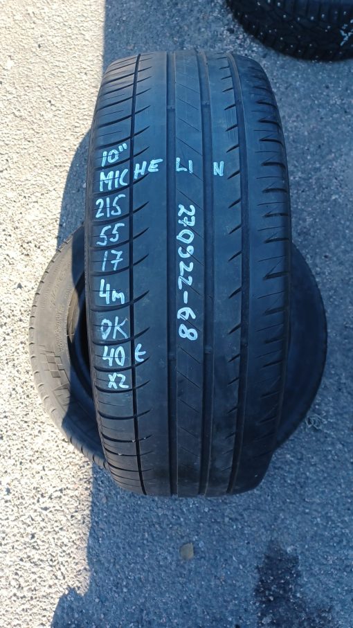K 215/55R17 Michelin kesä 4mm / K2