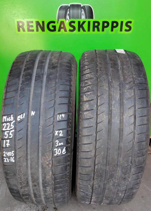 K 225/55R17 Michelin kesä 3mm 5V56