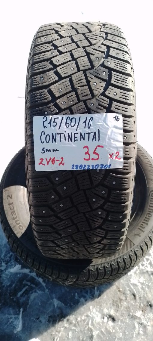 K 215/60R16 Continental nasta 5mm Dot16 2V6-2