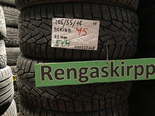 K 205/55R16 Nokian nasta 7,5mm DOT11 5V4